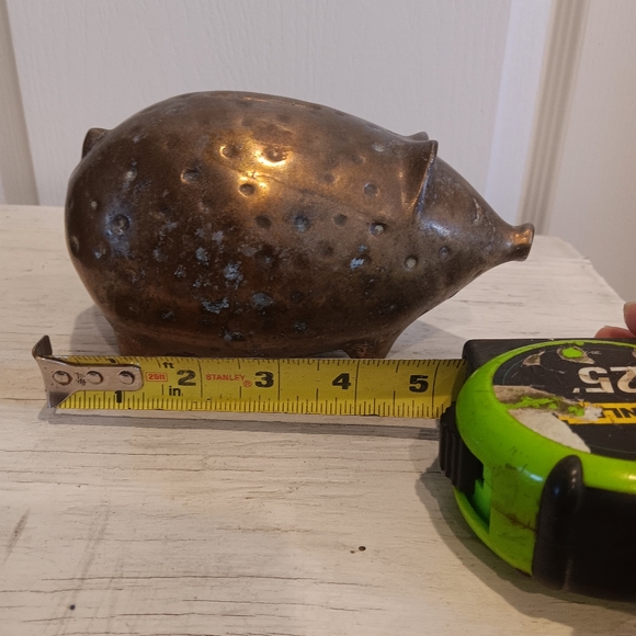 Ben Siebel for Jenfred Ware coin bank.  RARE brass deco. 1950's Very collectible - Picture 7 of 7